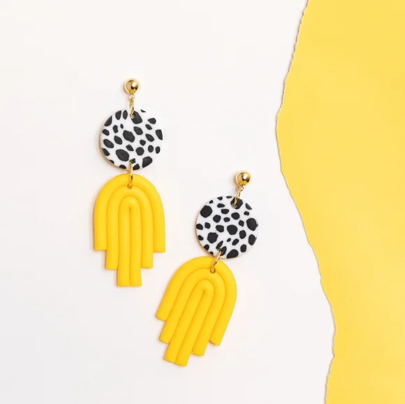 Celeste Clay Earrings - Picture 3 of 6